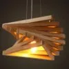 Moderne Holz-Hängelampe mit innovativem Design Moderne Holz-Hängelampe mit innovativem Design