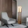 Moderne Holz-Nachtischlampe mit warmem LED-Licht Moderne Holz-Nachtischlampe mit warmem LED-Licht