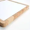 Moderne LED-Deckenleuchte aus Holz, quadratisch