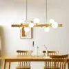 Moderne Minimalistische Holz-Hängelampe