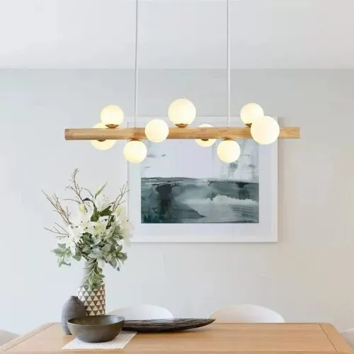 Moderne Minimalistische Holz-Hängelampe Moderne Minimalistische Holz-Hängelampe