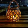 Moderne Rattan-Laterne Moderne Rattan-Laterne
