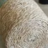 Moderner Rattankorb mit grünem Rand Moderner Rattankorb mit grünem Rand