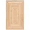 Moderner rechteckiger Rattan-Teppich Moderner rechteckiger Rattan-Teppich