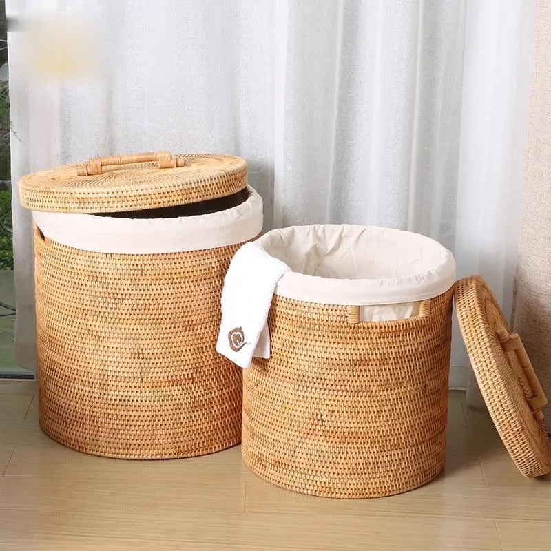 Rattan, Deckel, durchdachte Form