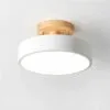 Nordische LED-Deckenleuchte aus Holz, rund Nordische LED-Deckenleuchte aus Holz, rund