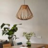 Nordischer Moderner Rattan-Lampenschirm mit LED