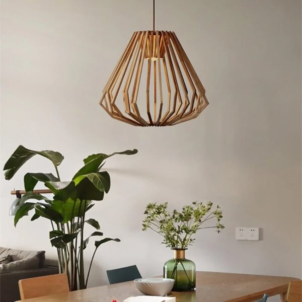 Nordischer Moderner Rattan-Lampenschirm mit LED