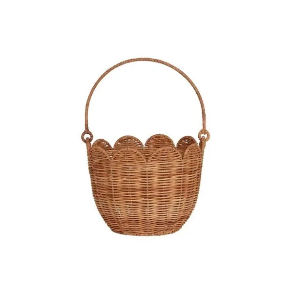 Nordischer Rattan-Optik Aufbewahrungskorb
