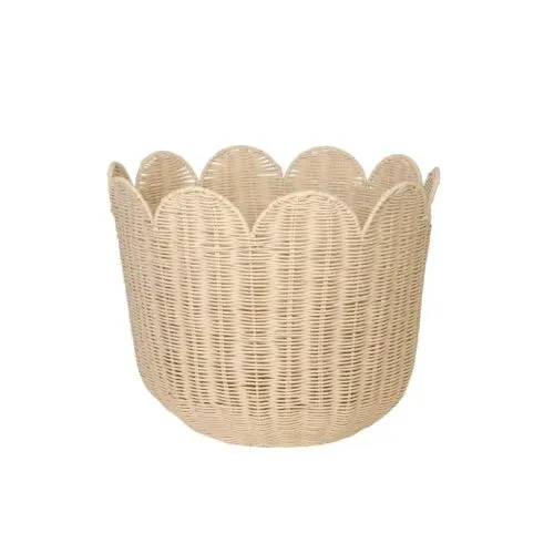 Nordischer Wäschekorb aus Rattan Nordischer Wäschekorb aus Rattan