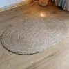 Ovaler Weiden-Teppich, handgeflochten Ovaler Weiden-Teppich, handgeflochten
