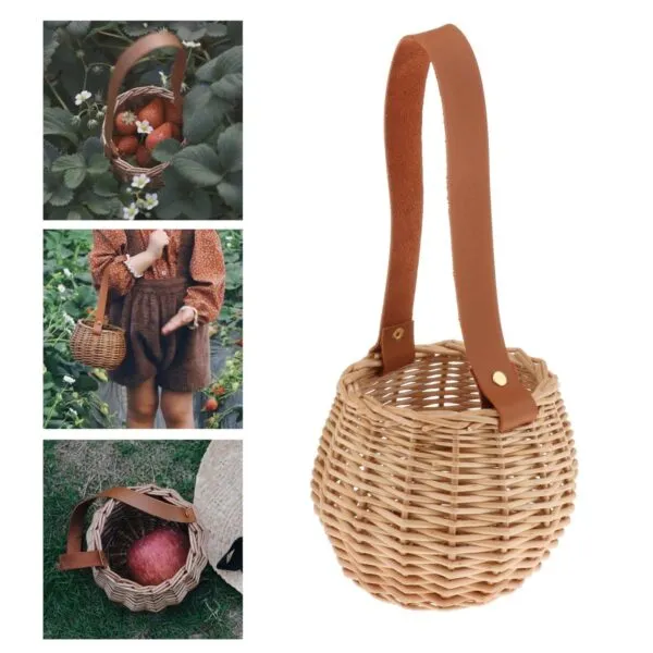 Pflanzenständer aus Rattan und Weide Pflanzenständer aus Rattan und Weide