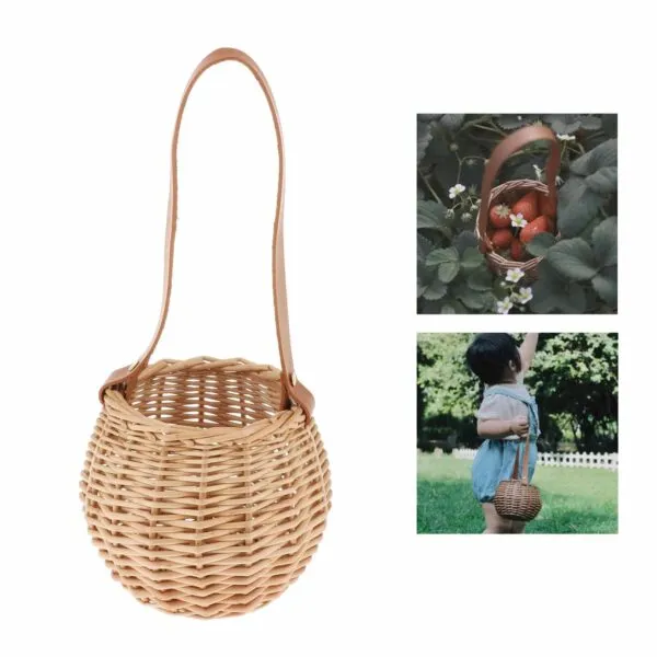 Pflanzenständer aus Rattan und Weide Pflanzenständer aus Rattan und Weide