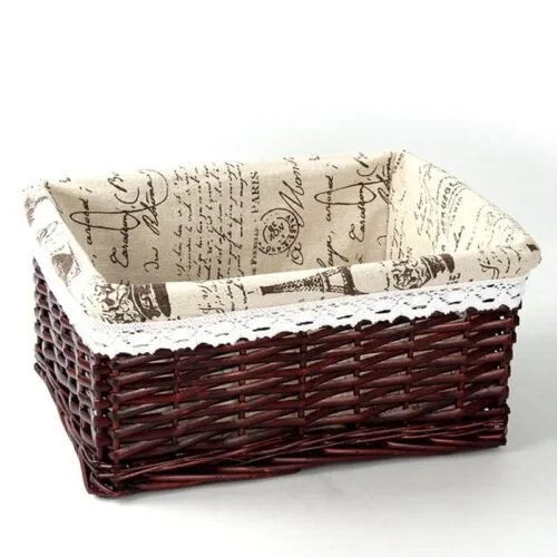 Rattan Aufbewahrungskörbe, rechteckig, verschiedene Größen Rattan Aufbewahrungskörbe, rechteckig, verschiedene Größen