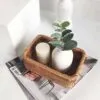 Rattan-Aufbewahrungskorb, rechteckig Rattan-Aufbewahrungskorb, rechteckig
