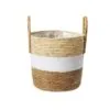 Rattan-Blumentopf im natürlichen Stil