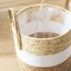 Rattan-Blumentopf im natürlichen Stil