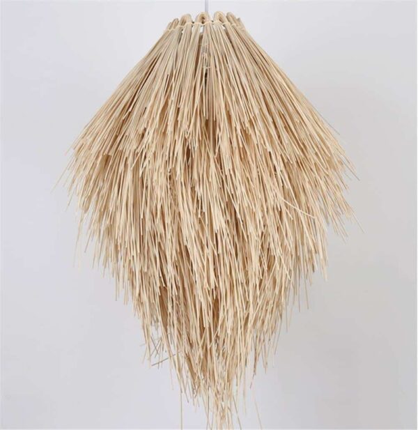 Rattan-Deckenleuchte im japanischen Landhausstil
