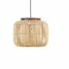 Rattan-Deckenleuchte im Retro-Stil mit LED