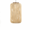 Rattan-Deckenleuchte im Retro-Stil mit LED