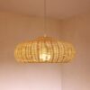 Rattan-Deckenleuchte im Vintage-Stil handgeflochten Rattan-Deckenleuchte im Vintage-Stil handgeflochten