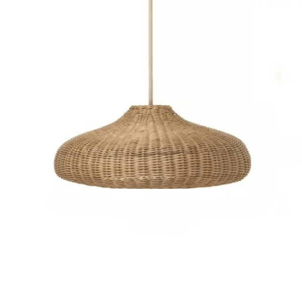 Rattan-Deckenleuchte im Vintage-Stil handgeflochten Rattan-Deckenleuchte im Vintage-Stil handgeflochten