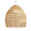 Rattan-Deckenleuchte mit LED-Vintage-Design