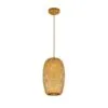 Rattan-Deckenleuchte oval
