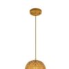Rattan-Deckenleuchte oval Rattan-Deckenleuchte oval