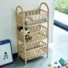 Rattan-Etagere mit drei Ablagen in Natur Rattan-Etagere mit drei Ablagen in Natur