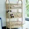 Rattan-Etagere mit drei Ablagen in Natur Rattan-Etagere mit drei Ablagen in Natur