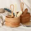 Rattan-Gitter-Aufbewahrungskorb Rattan-Gitter-Aufbewahrungskorb