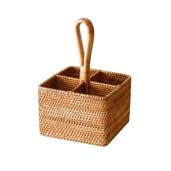 Rattan-Gitter-Aufbewahrungskorb Rattan-Gitter-Aufbewahrungskorb