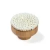 Rattan-Griffstücke aus Buchenholz und weißem Rattan für DIY Rattan-Griffstücke aus Buchenholz und weißem Rattan für DIY