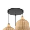 Rattan-Hängelampe im Glocken-Design Rattan-Hängelampe im Glocken-Design