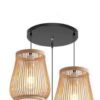 Rattan-Hängelampe im Laternenstil Rattan-Hängelampe im Laternenstil