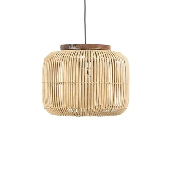 Rattan-Hängelampe im Vintage-Stil Rattan-Hängelampe im Vintage-Stil