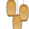 Rattan-Hängelampe in Olivenform 2 Rattan-Hängelampe in Olivenform 2