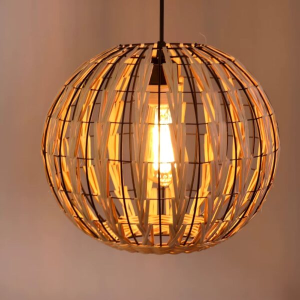 Rattan Hängelampe Käftig Rustikal