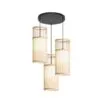 Rattan-Hängelampe zylindrisch Beige Rattan-Hängelampe zylindrisch Beige