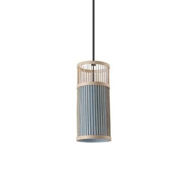 Rattan-Hängelampe zylindrisch Zylindrisch Rattan-Hängelampe zylindrisch Zylindrisch