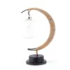 Rattan Mondlampe mit USB-Anschluss 2