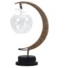 Rattan Mondlampe mit USB-Anschluss und Apfelbirne
