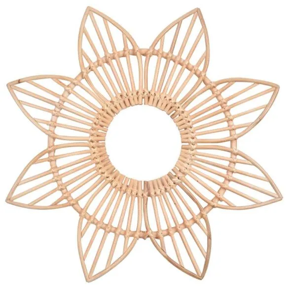 Rattan-Sonnen-Wanddeko Rattan-Sonnen-Wanddeko
