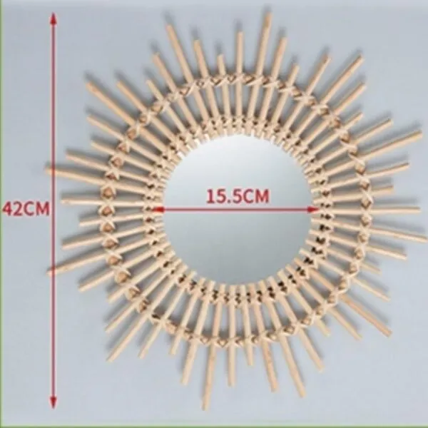 Rattan-Sonnenspiegel Rattan-Sonnenspiegel