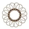 Rattan-Spiegel Blume rund Rattan-Spiegel Blume rund