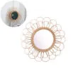 Rattan-Spiegel große Blume Rattan-Spiegel große Blume