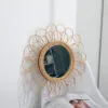 Rattan-Spiegel große Blume Rattan-Spiegel große Blume