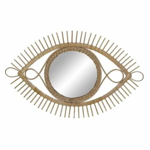 Rattan Spiegel in Augenform Rattan Spiegel in Augenform