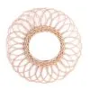 Rattan-Spiegel in Blütenform Rattan-Spiegel in Blütenform